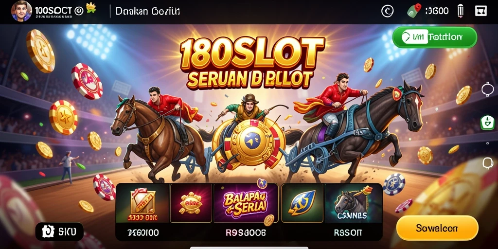 Gameplay menarik dari 180SLOT dengan balapan slot yang seru.