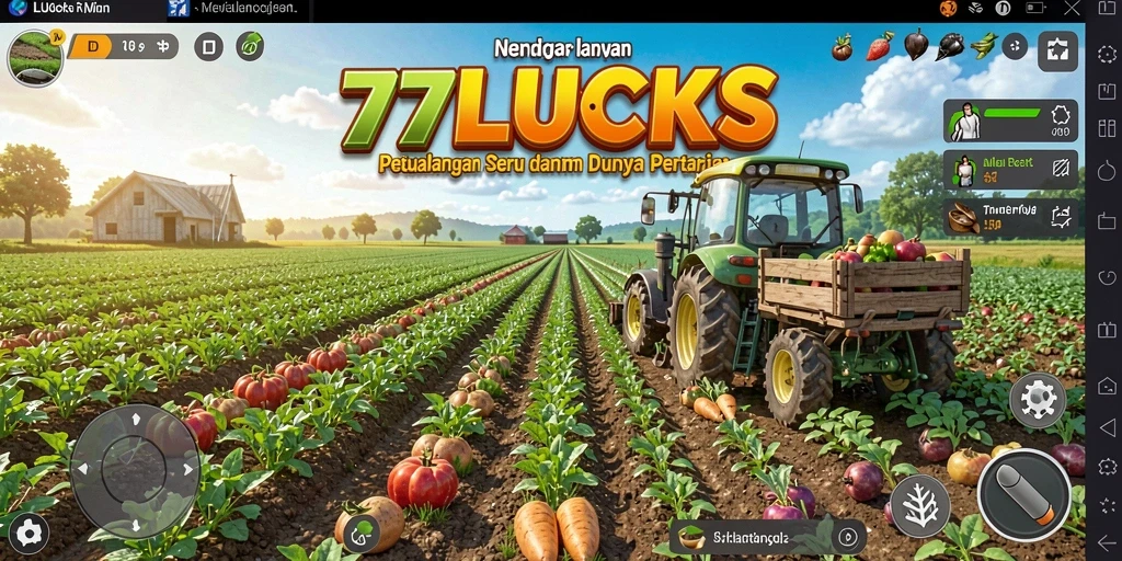 Tampilan gameplay seru dan interaktif dalam 77LUCKS.