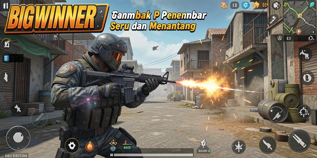 Tampilan gameplay seru dan menegangkan dari BIGWINNER.
