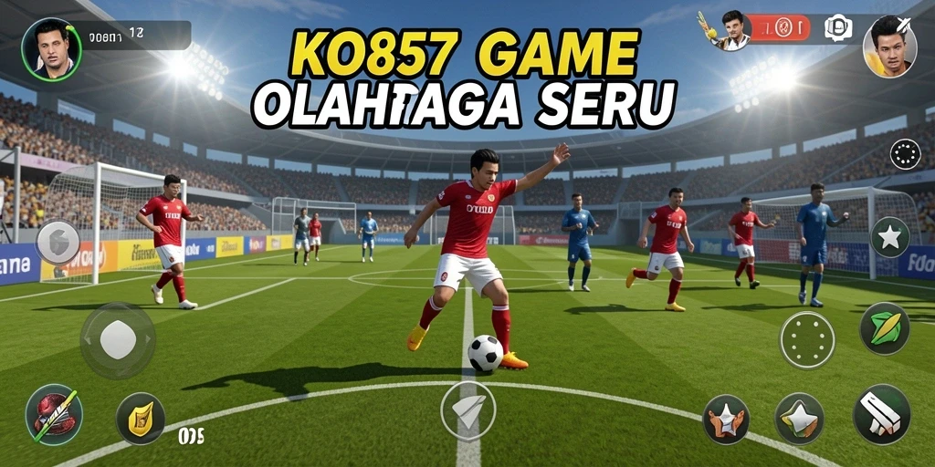 Tampilan gameplay KO857 yang dinamis dan menarik saat pertandingan olahraga.