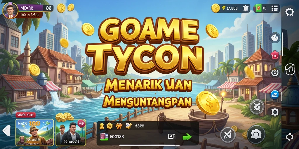 Tampilan gameplay menarik dari MDG188 saat mengelola bisnis Tycoon.