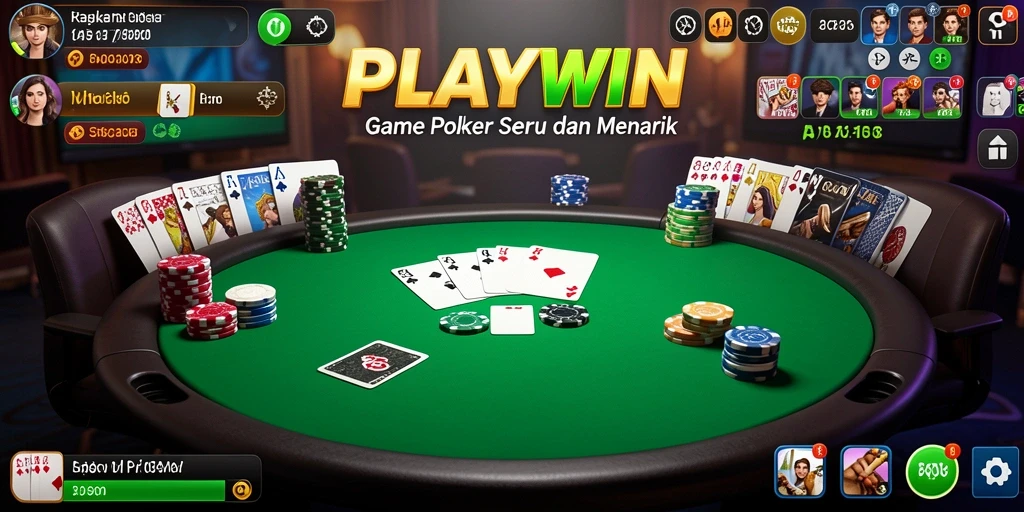 Tangkapan layar gameplay Poker yang seru dan mendebarkan.
