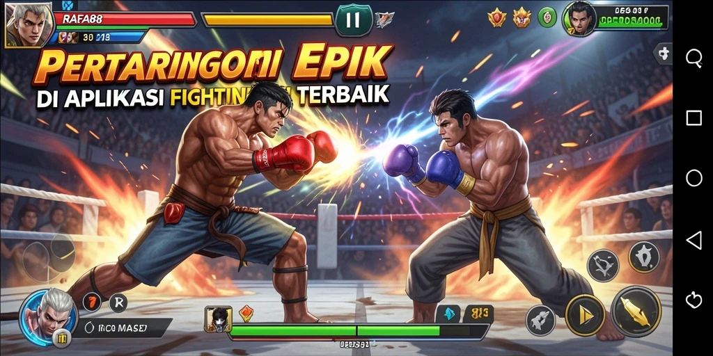 Tampilan menarik dari pertarungan di RAFA88 dengan grafis yang menawan.