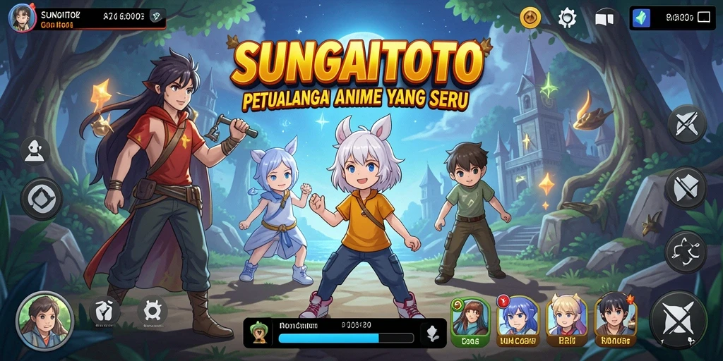 Screenshot SUNGAITOTO menampilkan aksi karakter Anime yang dinamis.