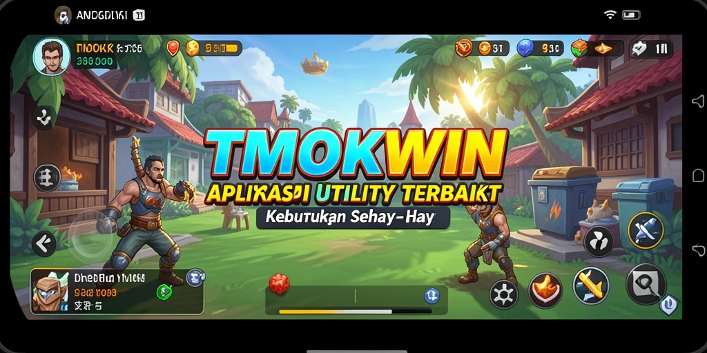 Screenshot utama TMOKWIN menampilkan antarmuka pengguna yang sederhana dan intuitif.