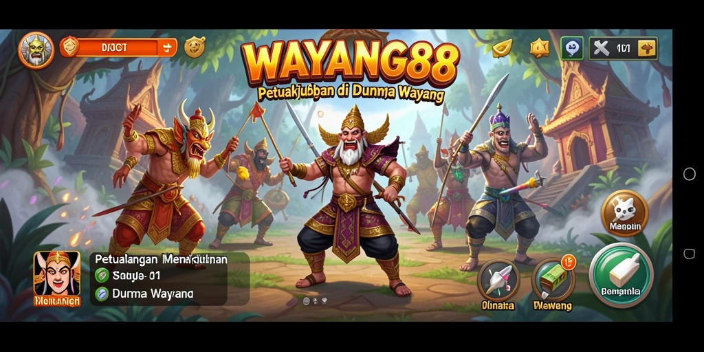 Tampilan gameplay WAYANG88 yang memukau dan penuh aksi.