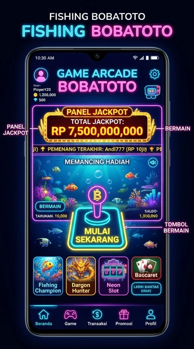 Tampilan antarmuka bobatoto yang sederhana dan bersih.